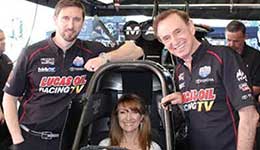 With Hollywood legend Jane Seymour on hand, Morgan Lucas impresses at NHRA season opener